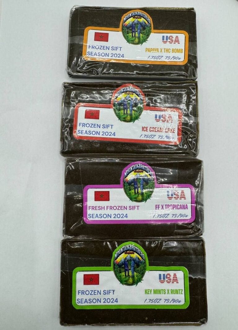 Mountain Brothers Farm Hash stored in glass jar